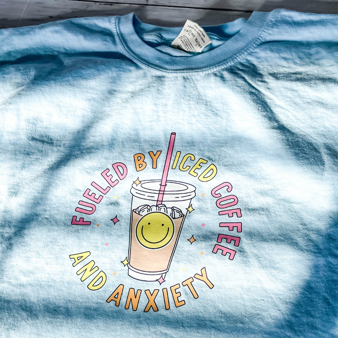 Fueled By Iced Coffee and Anxiety Tee