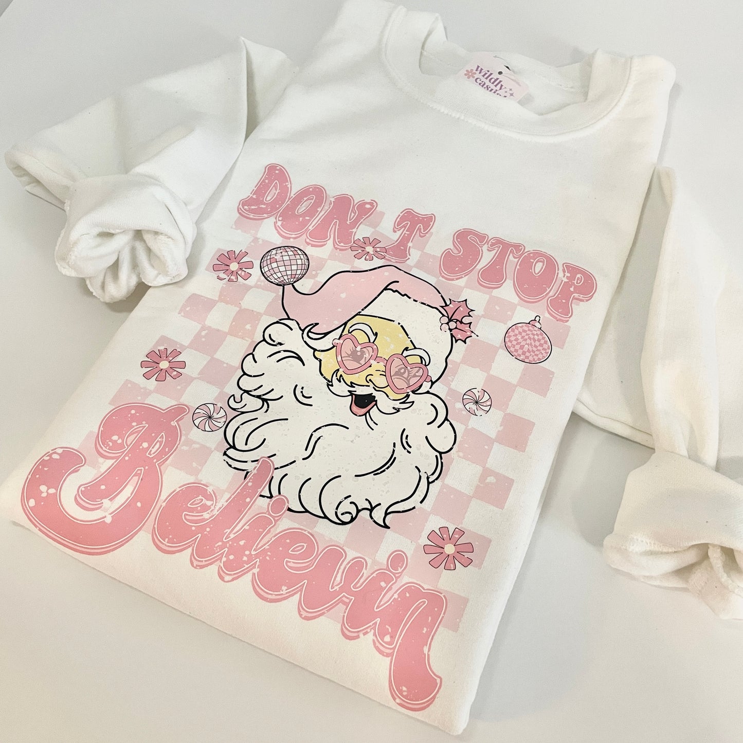 Don’t Stop Believin’ Santa Crewneck