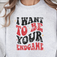 I Wanna Be Your End Game Taylor Swift Football Crewneck