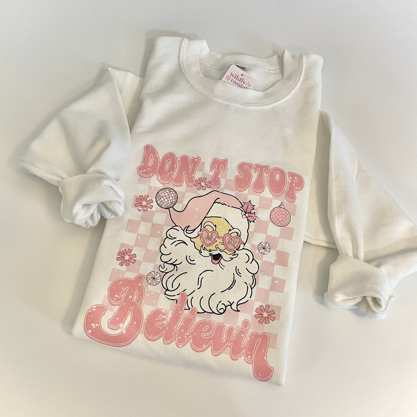 Don’t Stop Believin’ Santa Crewneck