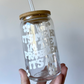 It's Me, Hi I'm the Problem It's Me Glass Can Cup with Bamboo Lid and Straw