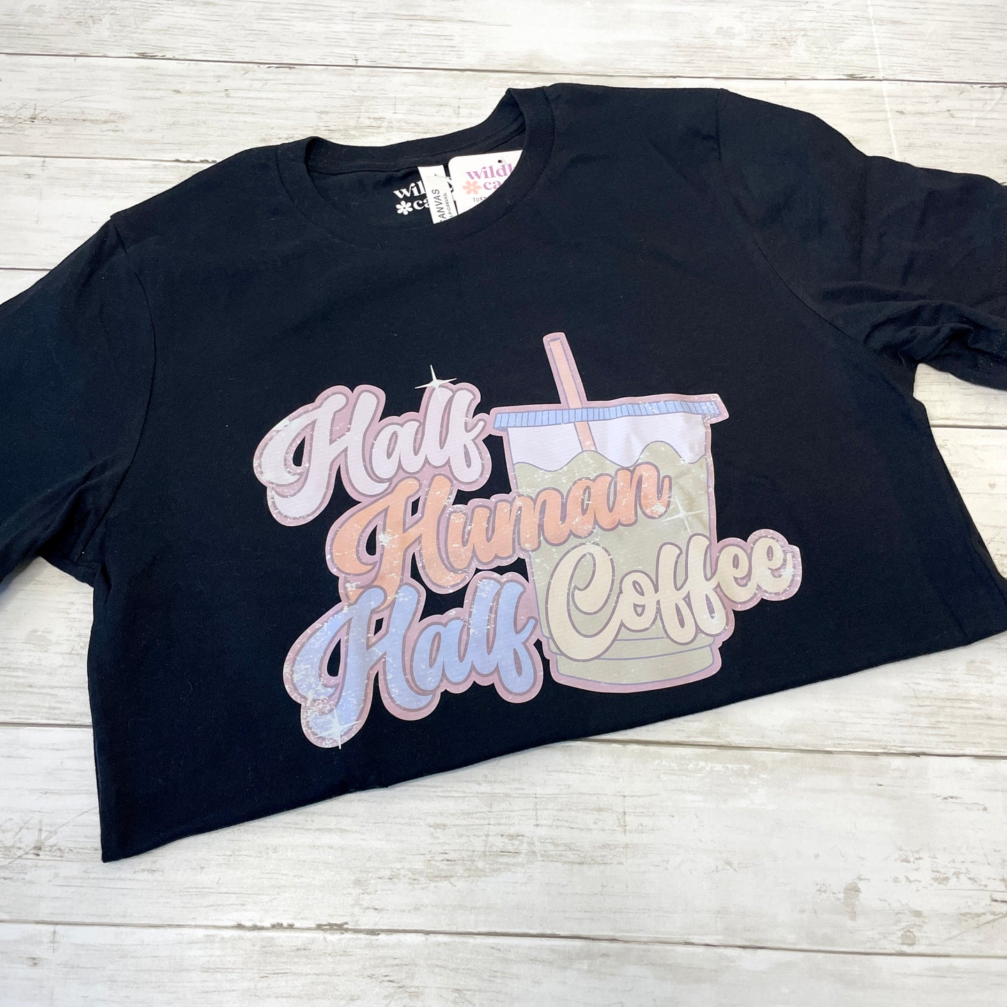 Half Human Half Coffee Tee