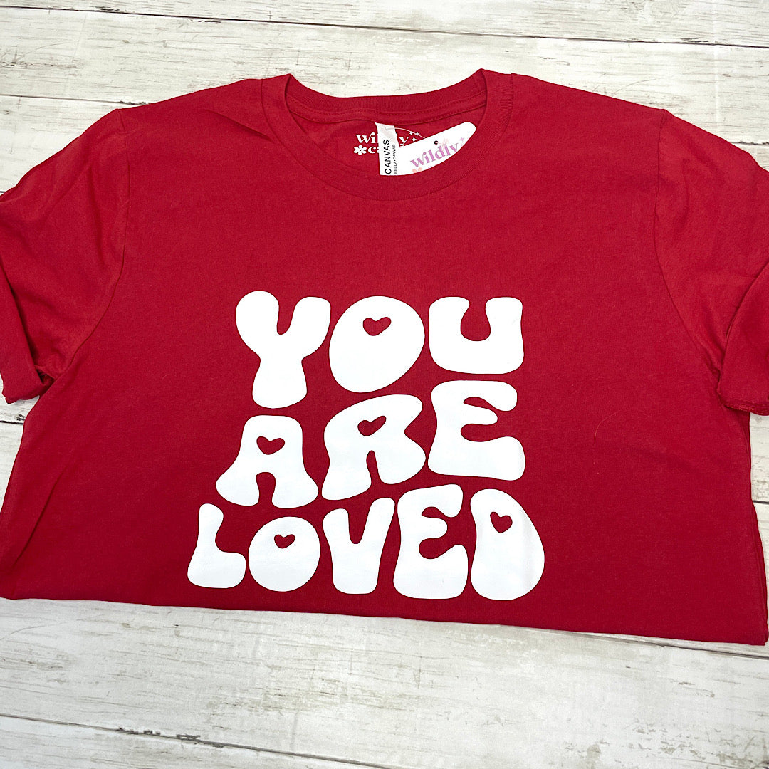 You Are Loved Wavy Heart Tee