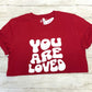 You Are Loved Wavy Heart Tee