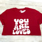 You Are Loved Wavy Heart Tee