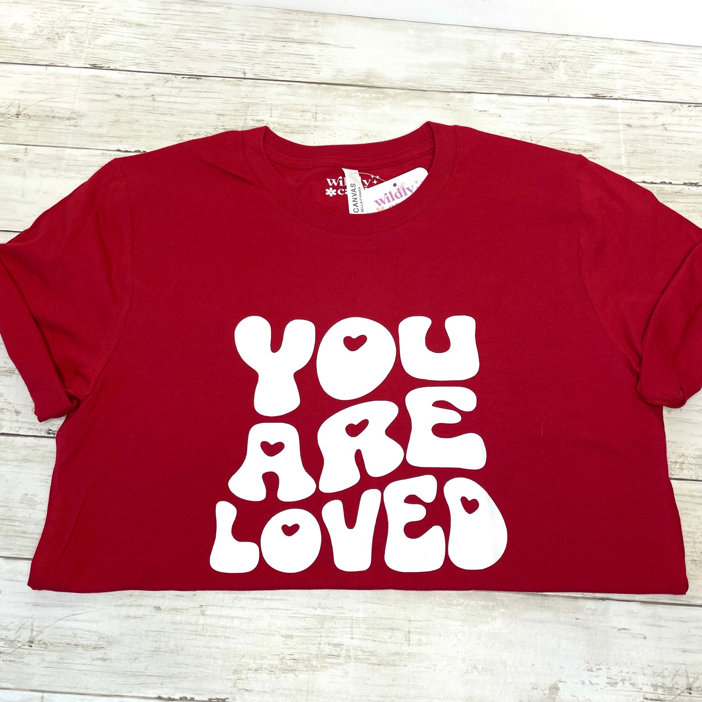 You Are Loved Wavy Heart Tee