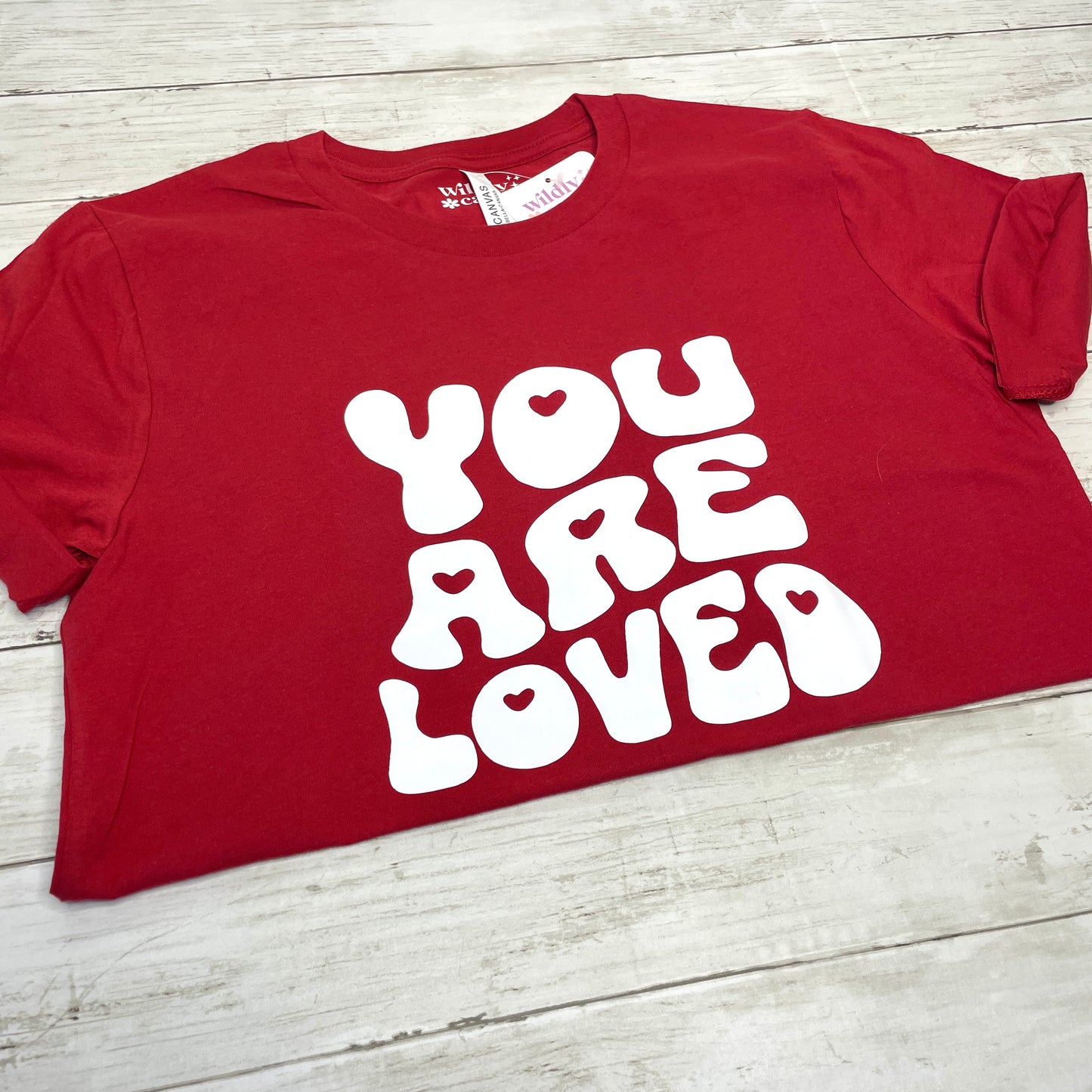 You Are Loved Wavy Heart Tee